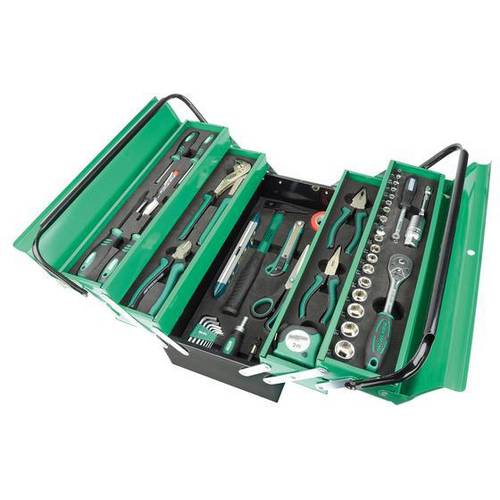 Brüder Mannesmann Caja De Herramientas De Metal 88 Piezas Verde/Plateado/Negro , Leroy Merlin