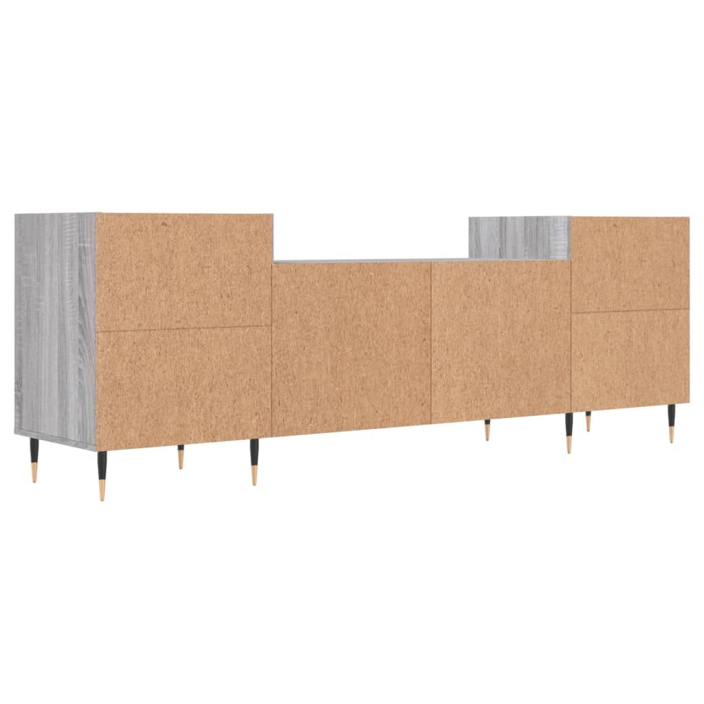Meuble TV Sonoma gris 160x35x55 Bois d'ingénierie - 8