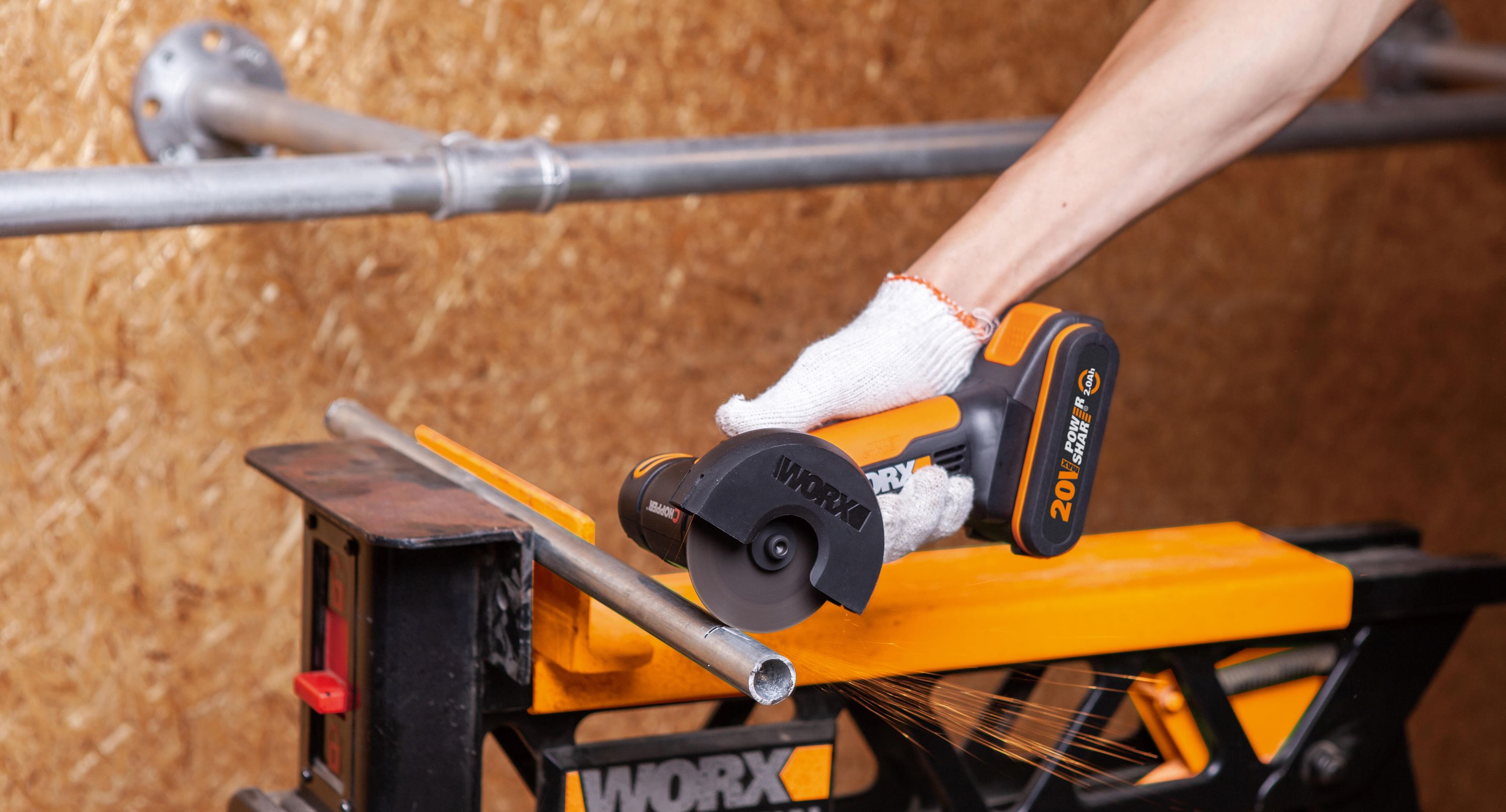 Mini szlifierka kątowa 20V WORX - WX801.9 (Bez akumulatora i ładowarki) - 3