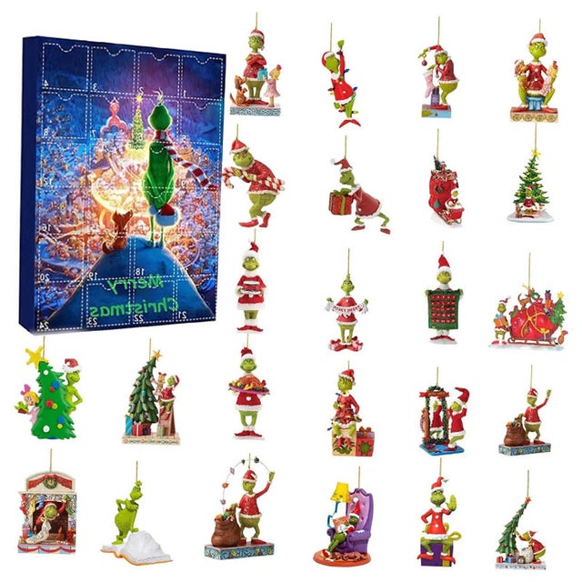 Kalendarz adwentowy 2025 – 24 dni niespodzianek z kolekcją ozdób 3D | Ozdoby choinkowe, prezent na odliczanie