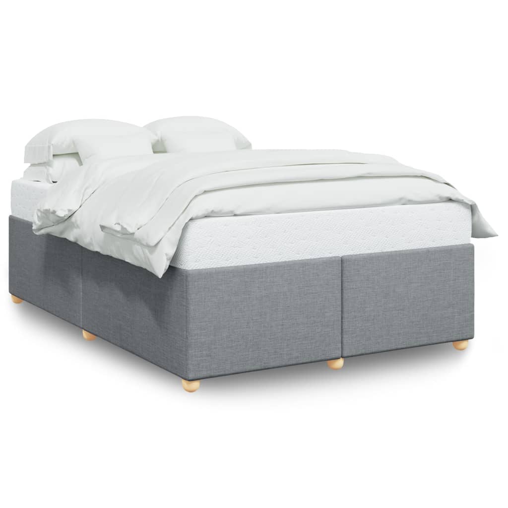 Maison Exclusive - Cadre de lit sans matelas gris clair 160x200 cm tissu - 2