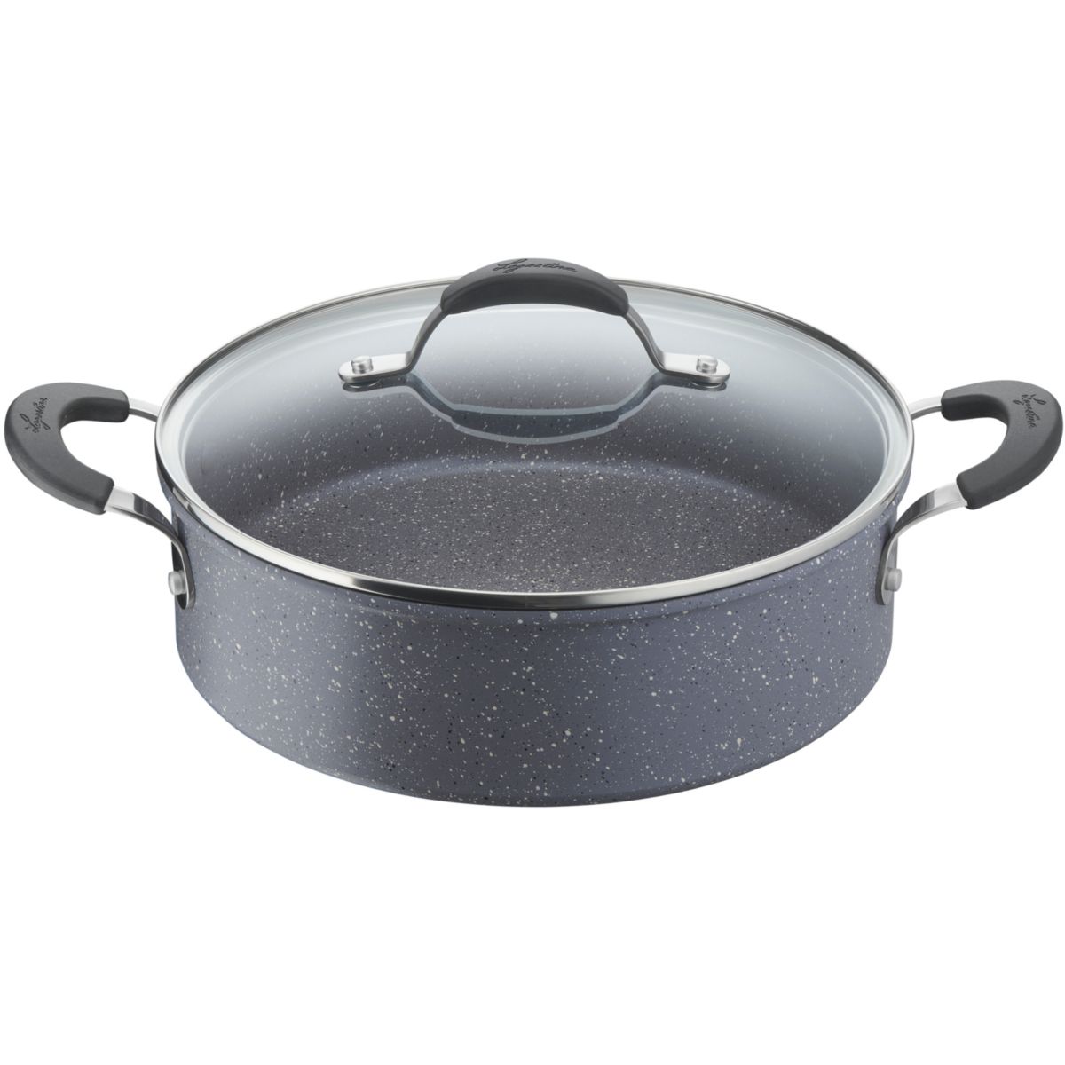 Patelnia Lagostina Tempra Mineral nieprzywierająca 26 cm szara