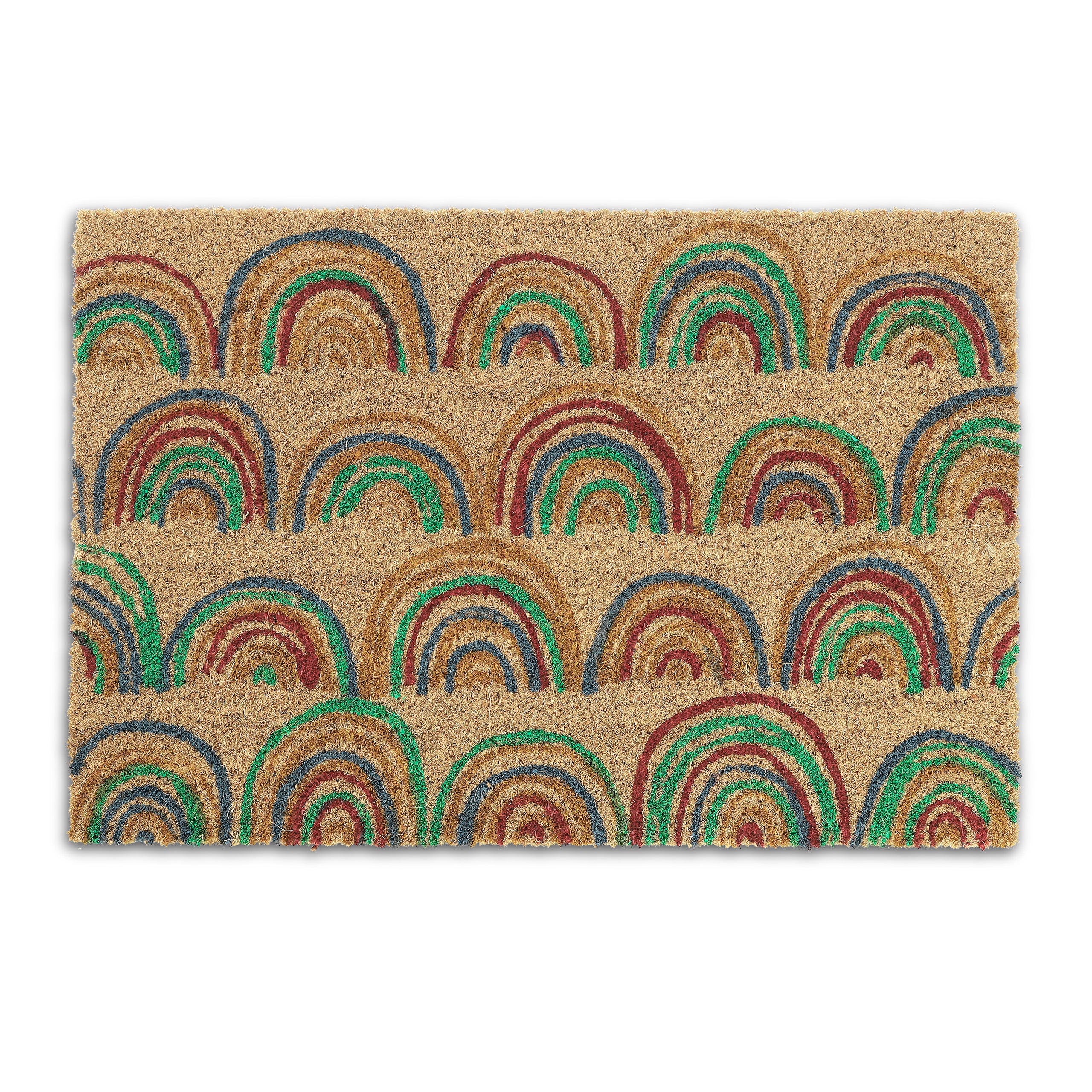 Relaxdays Zerbino da Ingresso in Fibre di Cocco, Design Rondini