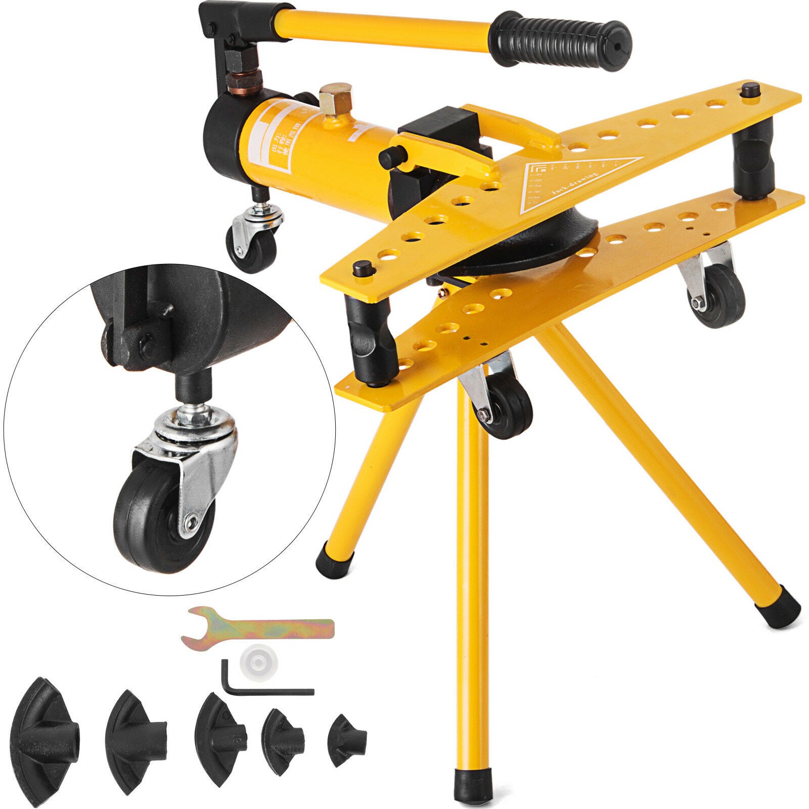371271 Wytrzymała hydrauliczna giętarka do rur od 13 mm do 34 mm VEVOR