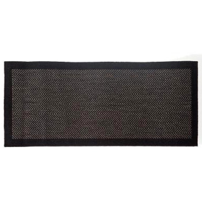 Siunwdiy Tapis De Couloir 50x120cm Noir Gris - Tapis Antidérapant Géométrique Moderne Pour Entrée Et Passage