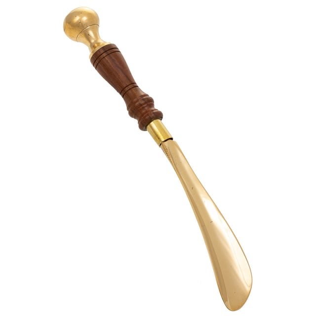 Repose-pieds en bois et métal doré 26