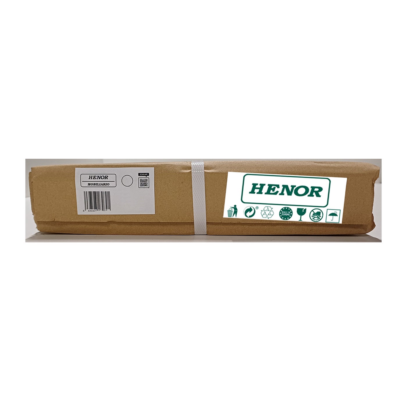 Henor Étagère murale en Bois 90 x 15 x 2.5 cm Support caché. Réglable horizontalement. Vertical et inclinaison. Charge max. 30kg Blanc - 10