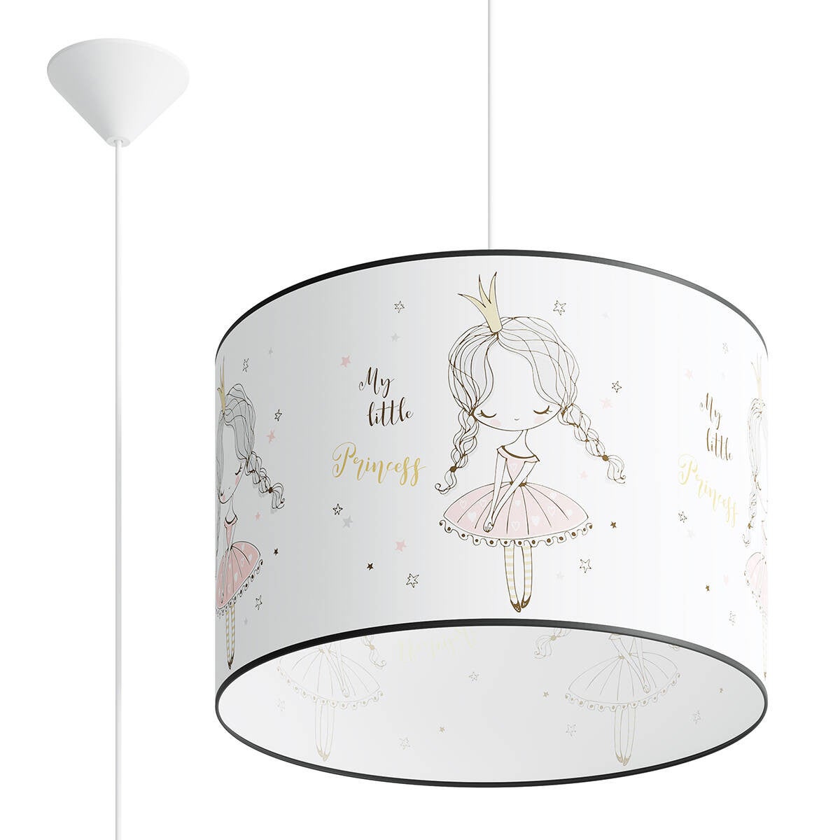 Lampa wisząca Princess wielokolorowy 1xE27x15W dziecięca wym: 95 x 40 x 40 cm tworzywo sztuczne Sollux Lighting