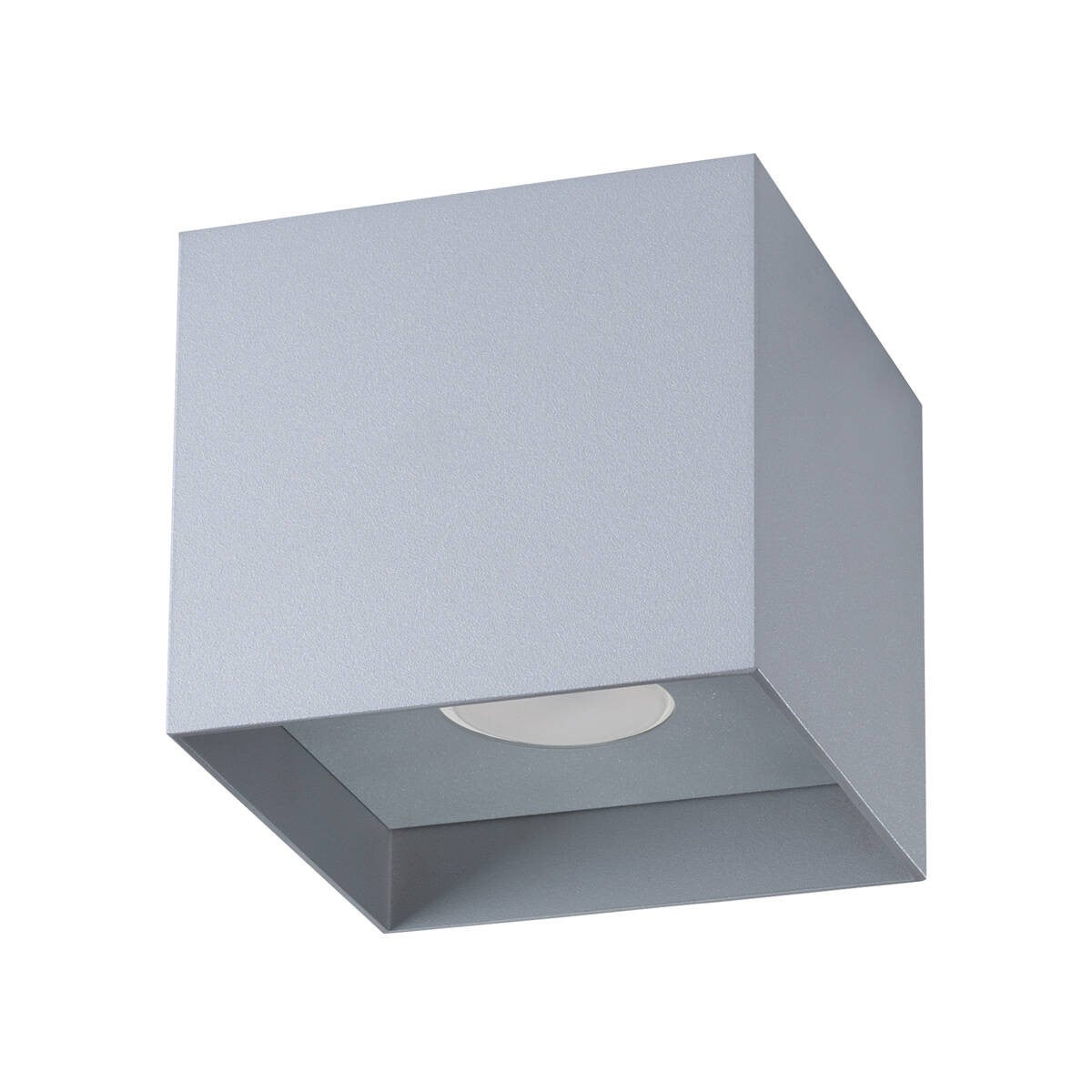 Reflektor sufitowy spot natynkowy Hati kwadratowy szary 1xGU10x10W wym: 10 x 10 x 10 cm aluminium Sollux Lighting