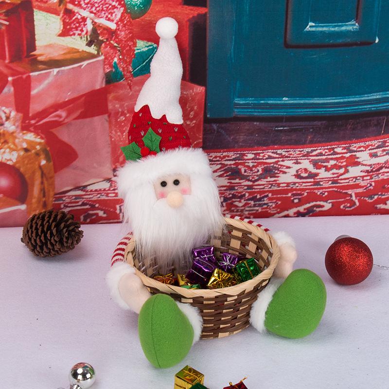 Lot de 2 paniers à bonbons de Noël pour décoration de bureau