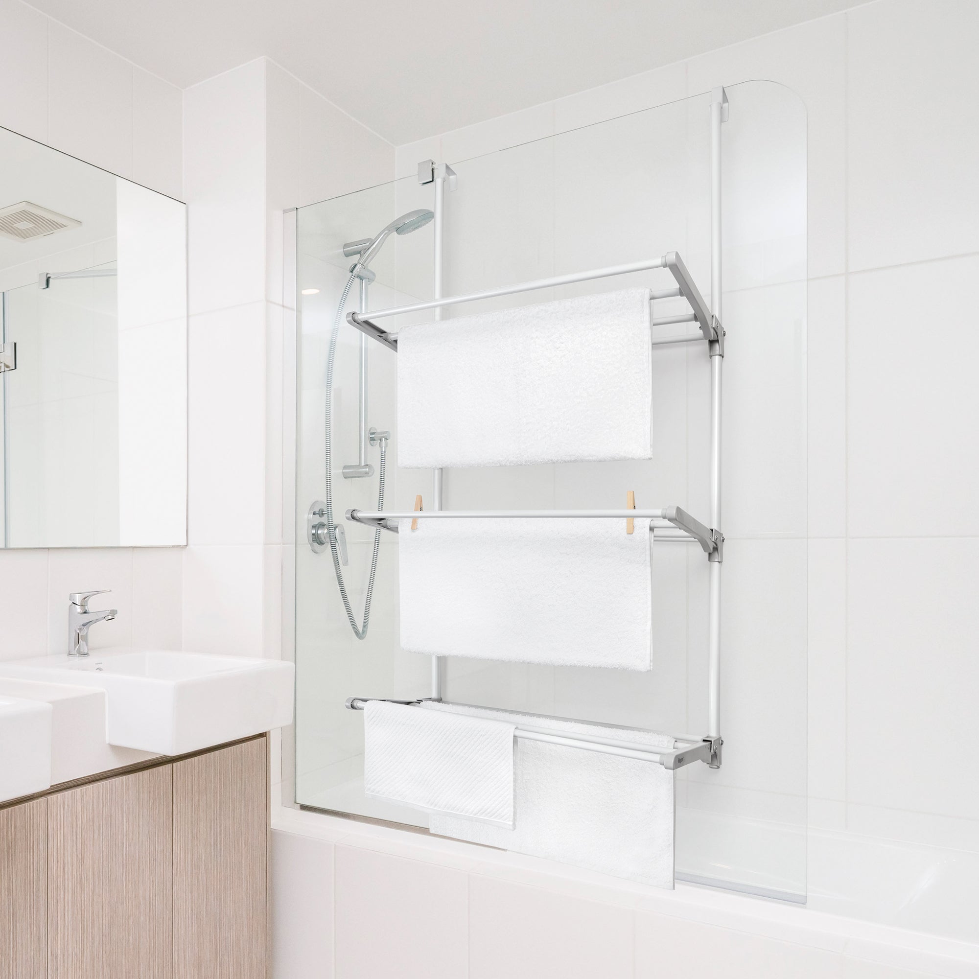 Etendoir pliable pour portes, capacité d'étendage 8m. - 7