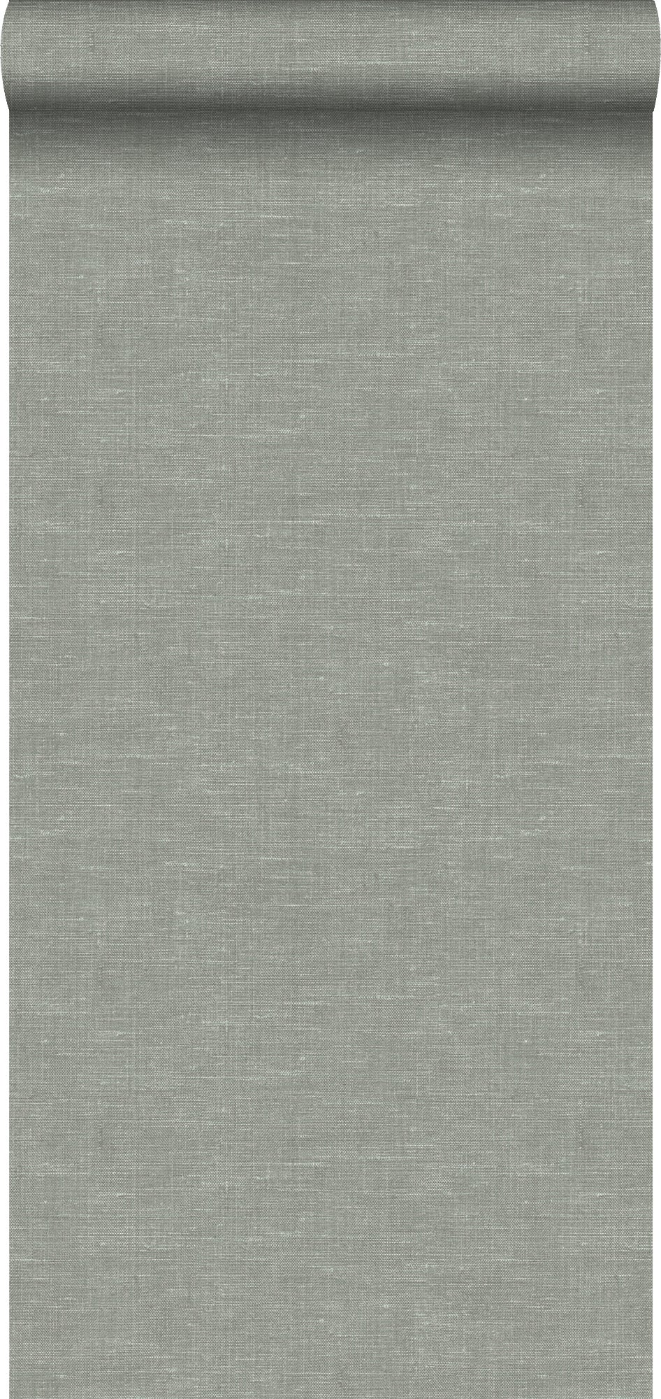 Tapeta lniana tekstura szaro zielonym - 53 cm x 10.05 m - ORIGIN