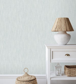 Carta Da Parati Adesiva Effetto Lino Blu - 40x200cm, Impermeabile, Per Pareti E Mobili, VaryPaper - Foto 4