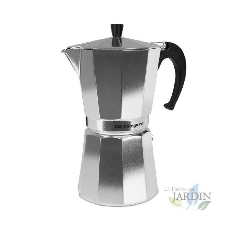 Cafetière Italienne Orbegozo Aluminium - 9 Tasses - Modèle KFN 910 Noir