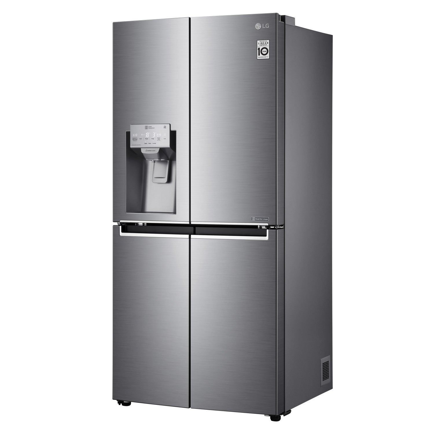 Lg Gml844pz6f.apzqeur Nevera Puerta Lado A Lado Independiente 506 L F Metálico, Plata , Leroy Merlin