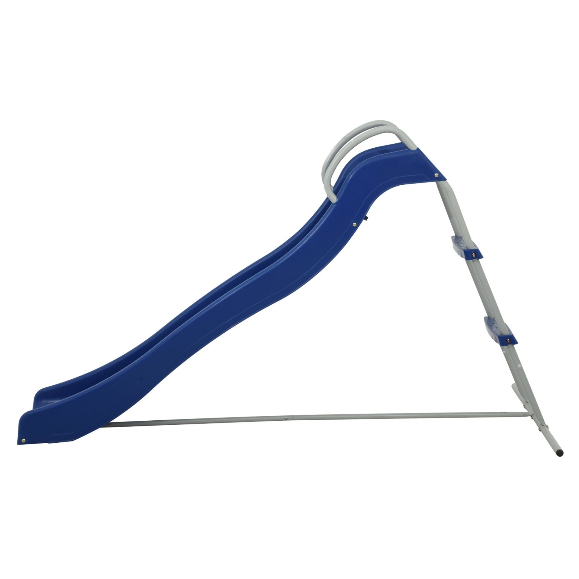 Toboggan,Glissière de Jardin avec Échelle,1.8m,Estructura de jardín exterior,pour Enfants 3+,Usage Extérieur et intérieur,Cadre Acier, Lisse,Bleu - 9