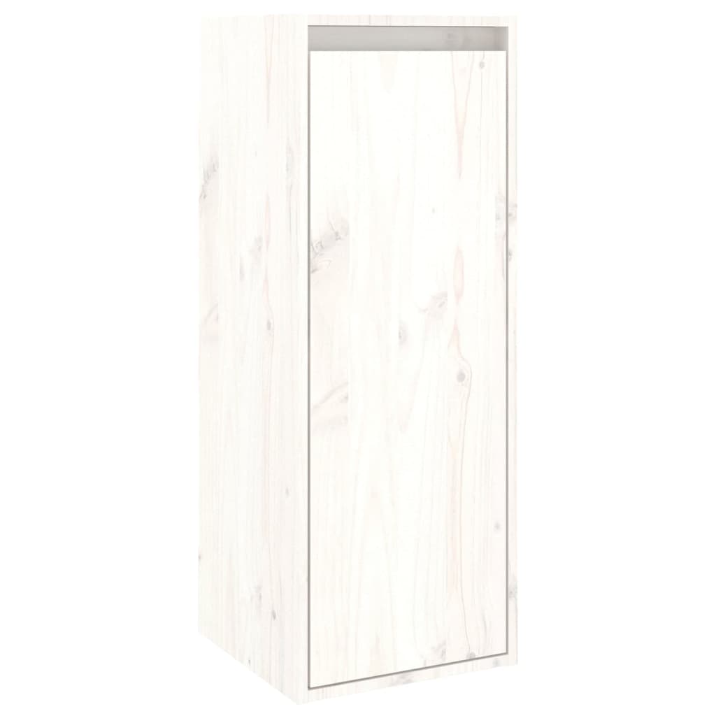Maison Exclusive - Armario de pared de madera maciza de pino blanco 30x30x80 cm - 2