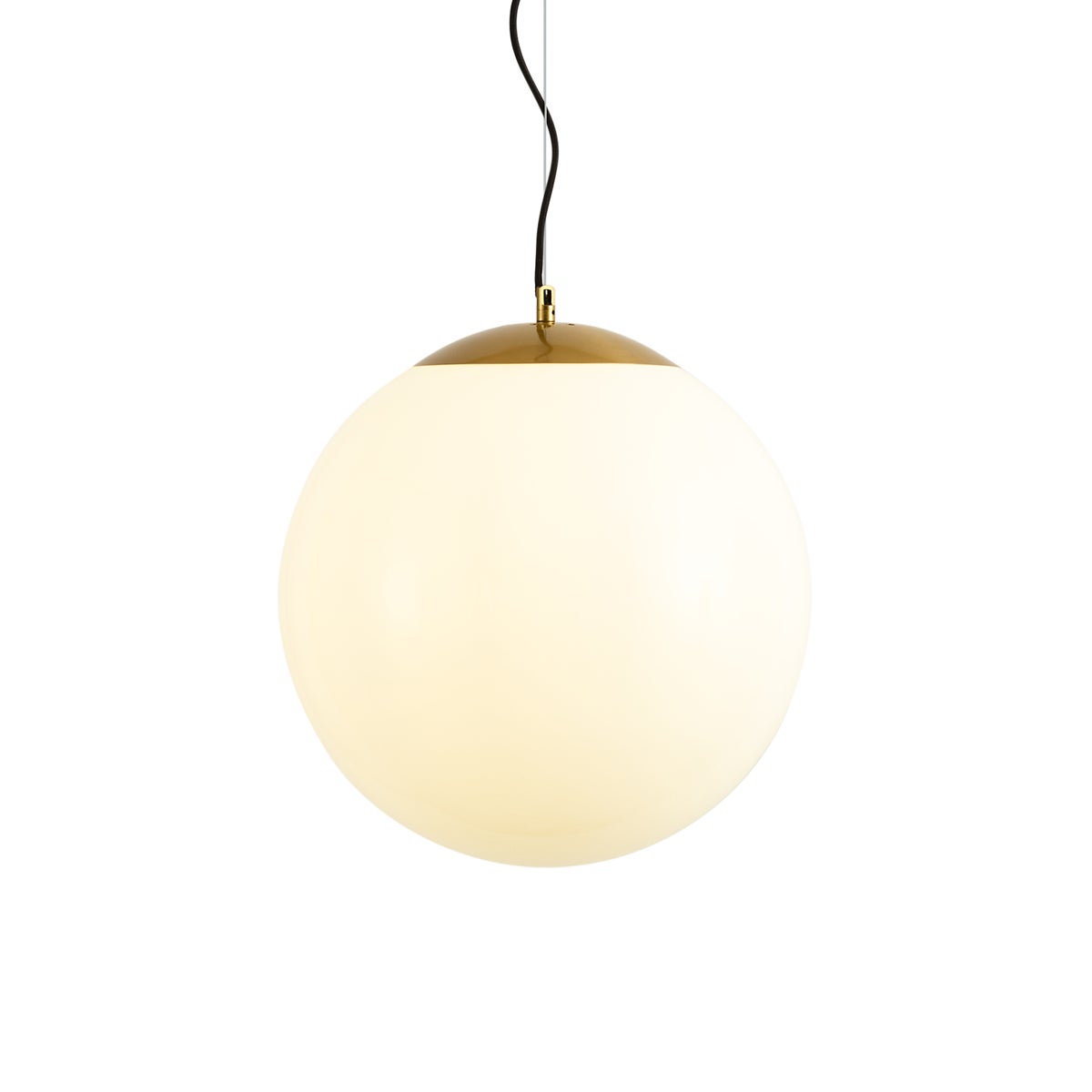 Skandynawska lampa wisząca z opalem 40 cm - Ball 40