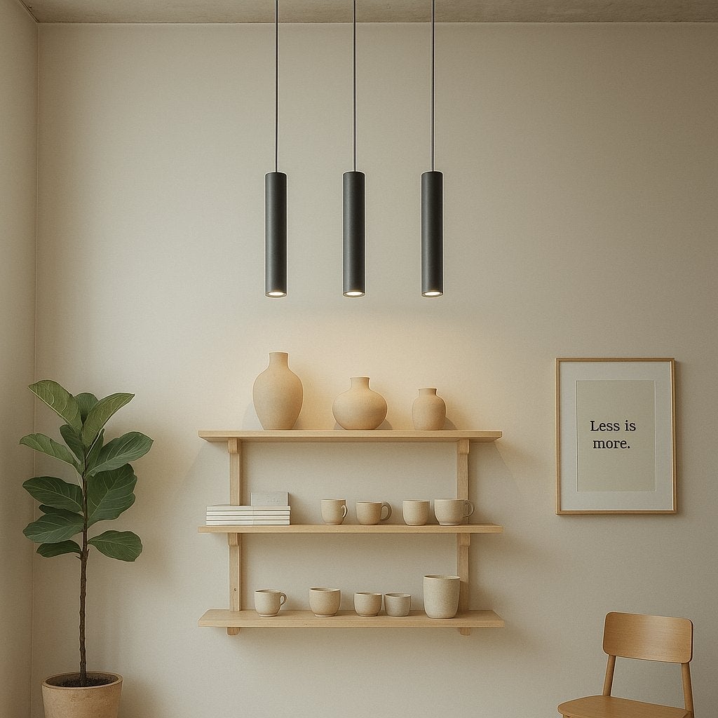 Lampa wisząca Keon LED GU10 3-punktowa 96 cm IP20 sufitowa slim czarna MasterLED - 3