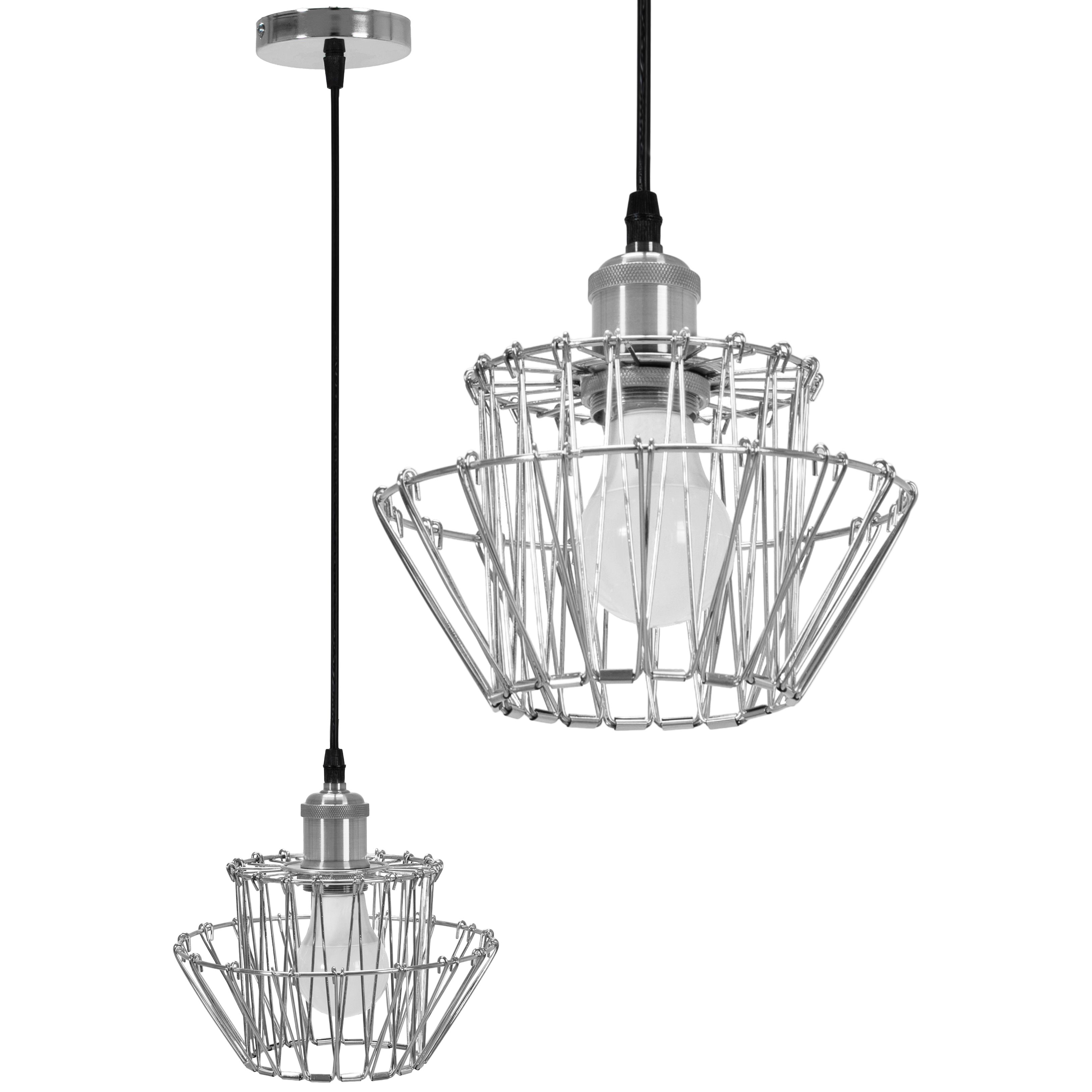 Lampa Sufitowa Wisząca Toolight App943-1Cp Set Chrom 36Cm