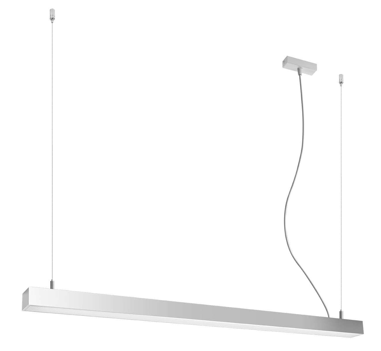 Lampa wisząca Pinne srebrna LED 38W 3000K 5700lm wym: 150 x 115 x 5,5 cm metal Thoro Lighting