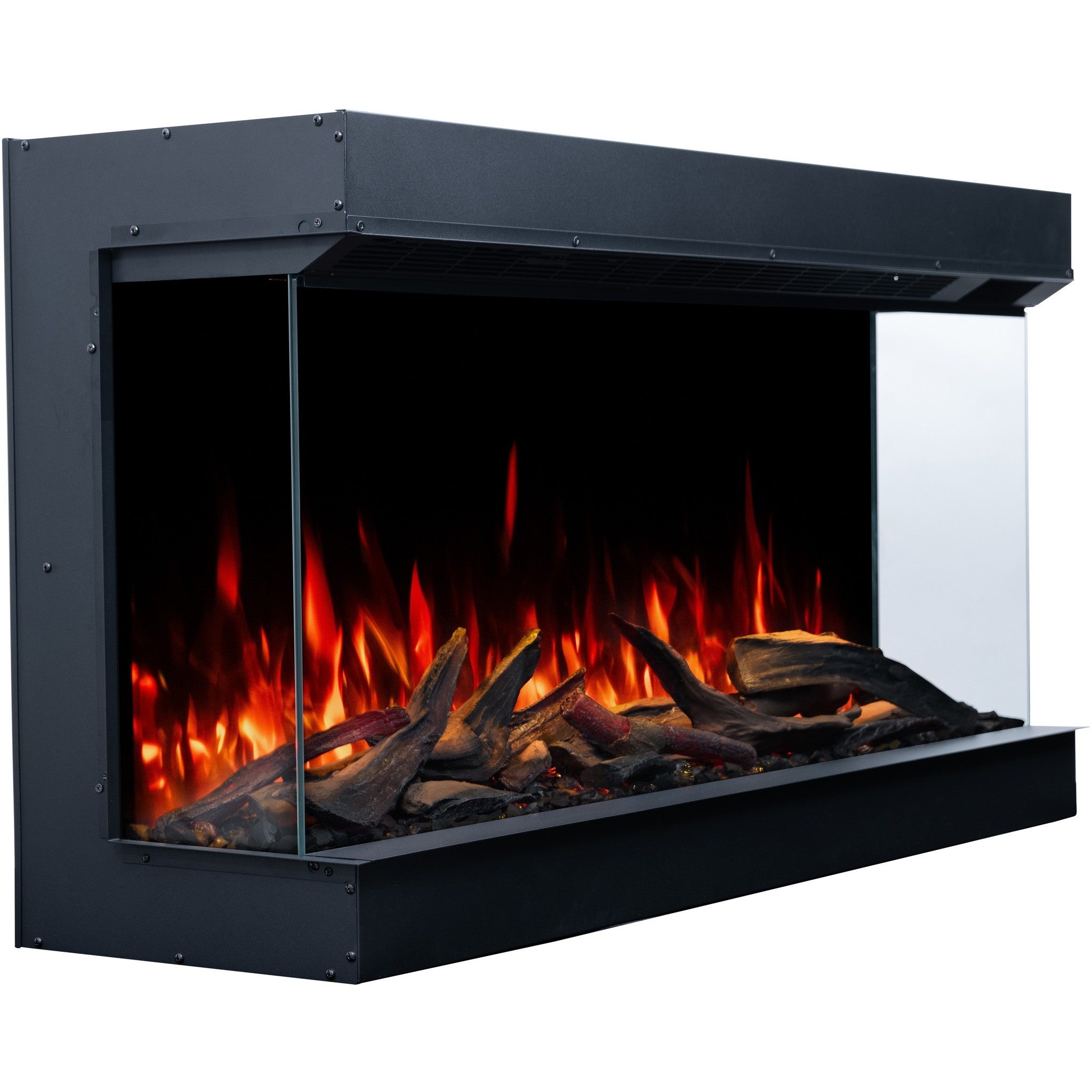 Cheminée électrique AFLAMO Superb 3D 120 - feu premium - encastrable - 120x65x35 cm - cheminée LED décorative avec chauffage 750/1500 W - 8