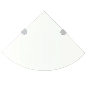 VidaXL Mensola Galleggiante In Vetro Temperato 70x10 Cm - Ripiano A Muro Con Staffe In Lega Di Zinco - Capacità 10 Kg - Facile Montaggio