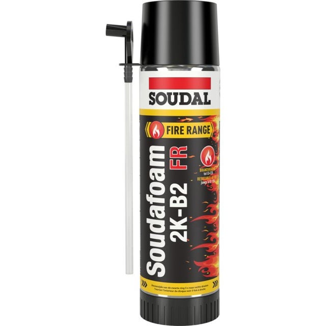 Mousse polyuréthane - Soudafoam FR 2K - B2 - Soudal - Coupe-feu