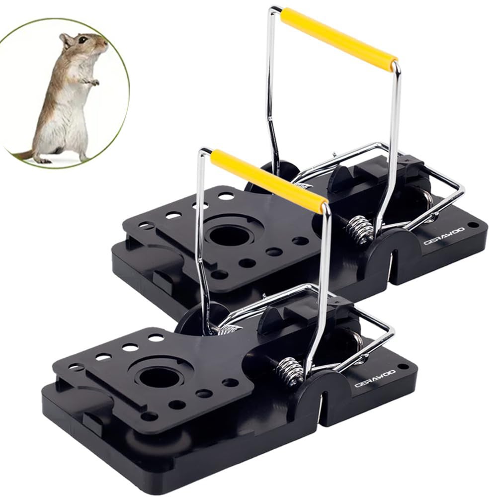 Paquete de 2 trampas de plástico para ratas para uso en interiores ...