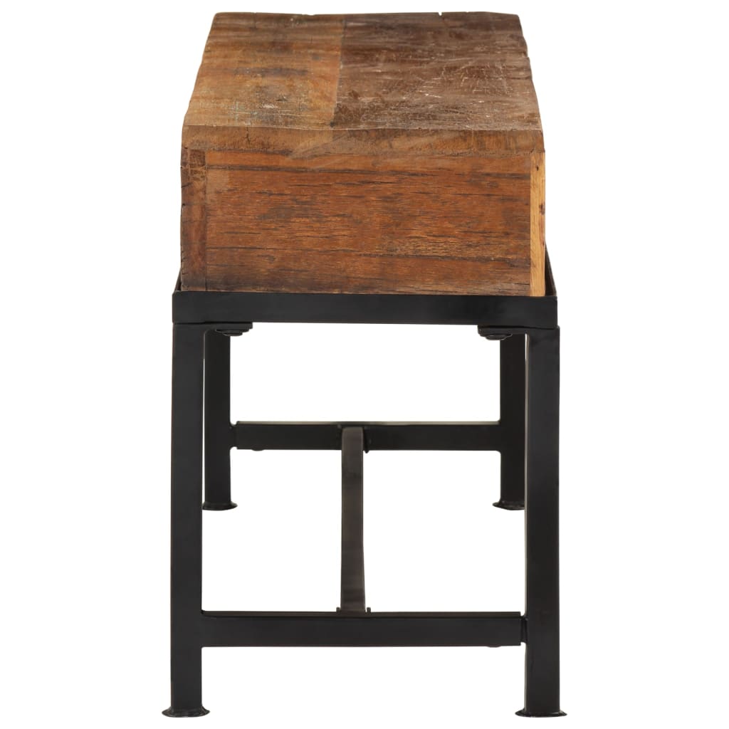 Maison Exclusive - Meuble TV 110x30x46 cm bois massif de récupération - 4