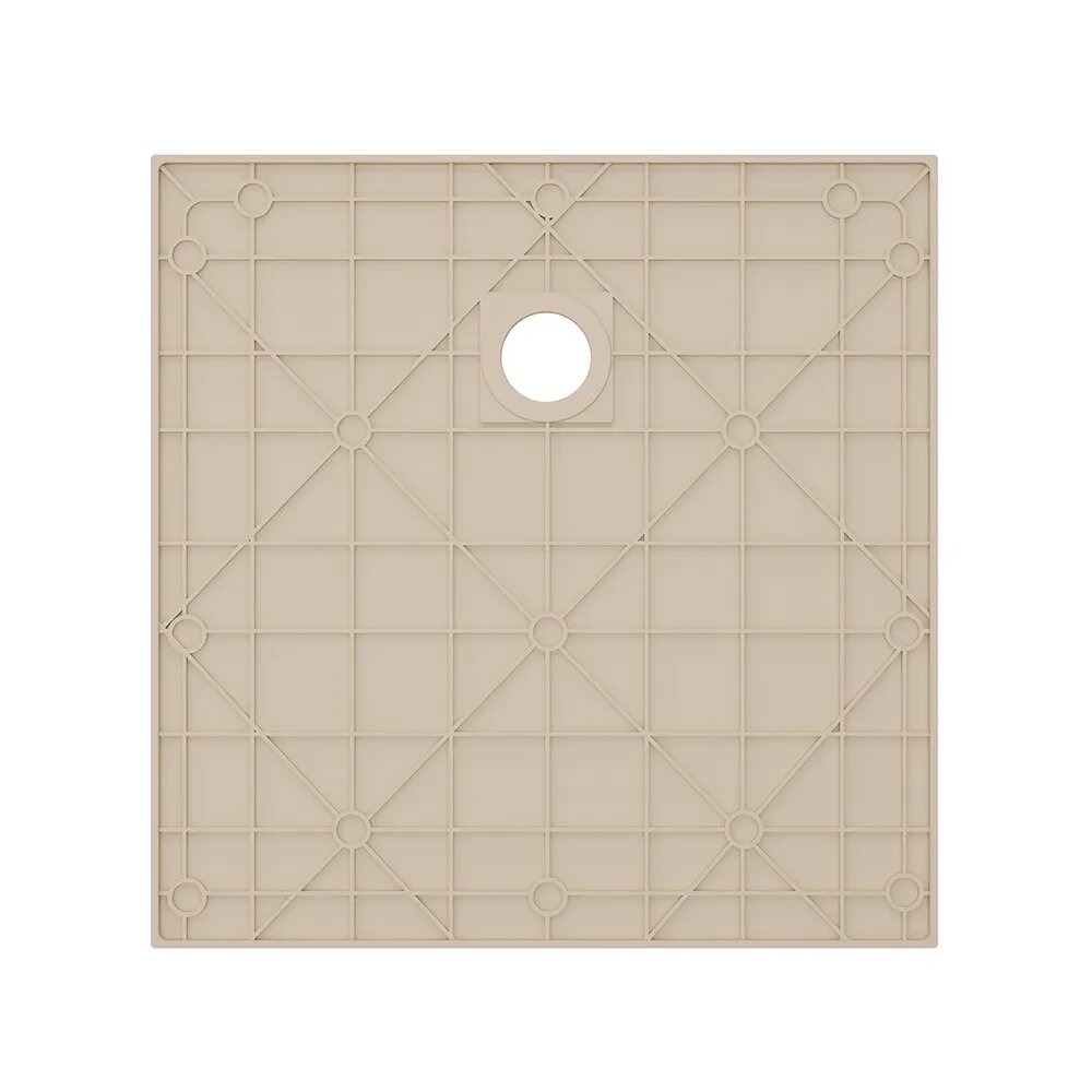 Receveur de douche 80 x 80 cm couleur ivoire effet pierre | Samos - 9