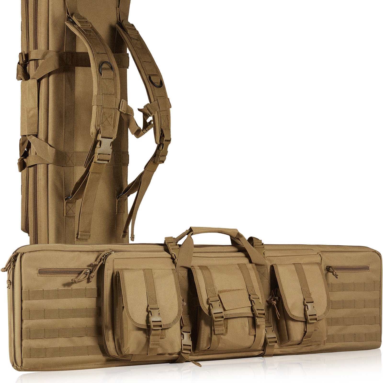 Sac à Dos De Chasse Tactique Tourbon - Porte-fusil - Vert Feuilleté - Neuf