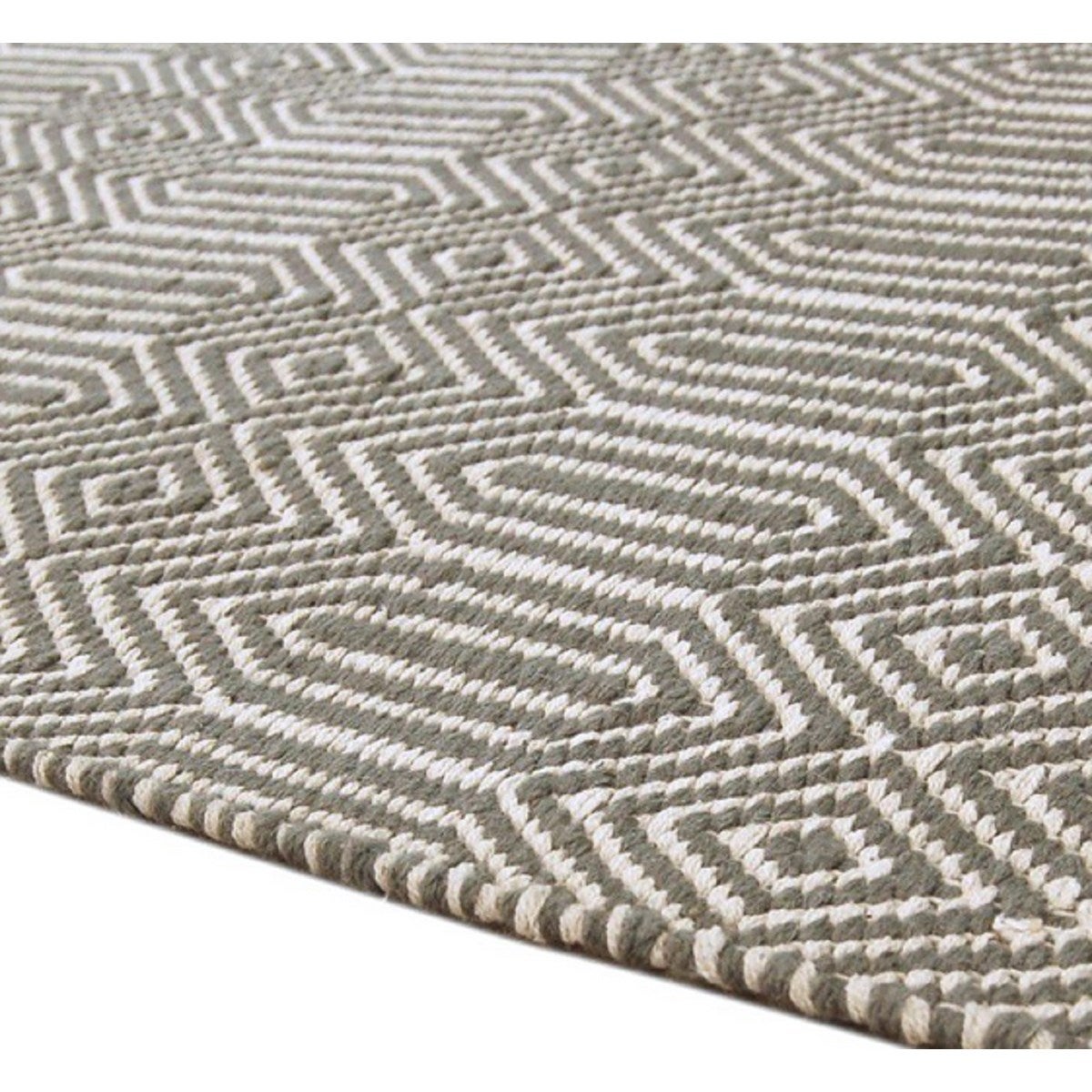 Tapis Laine et Coton tissé main style berbère SILWAN 160x230 cm - 4