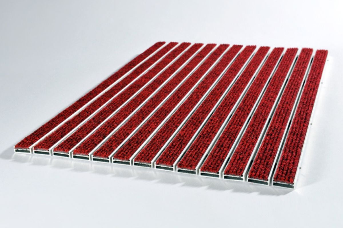 Tapis d'entrée sur Structure Aluminium 10R + Cadre 13 mm 60x40cm Anthracite - Paillasson à encastrer - 5