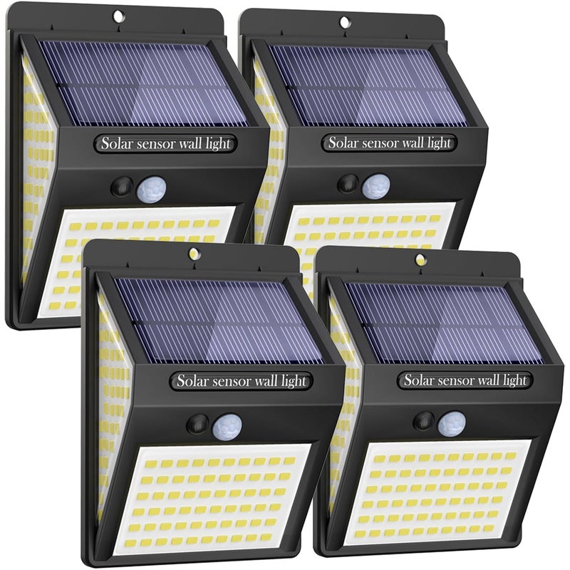 Zewnętrzna lampa solarna sztuki LED zewnętrzna lampa solarna z czujnikiem ruchu wodoodporne oświetlenie solarne LED bezprzewodowy reflektor solarny