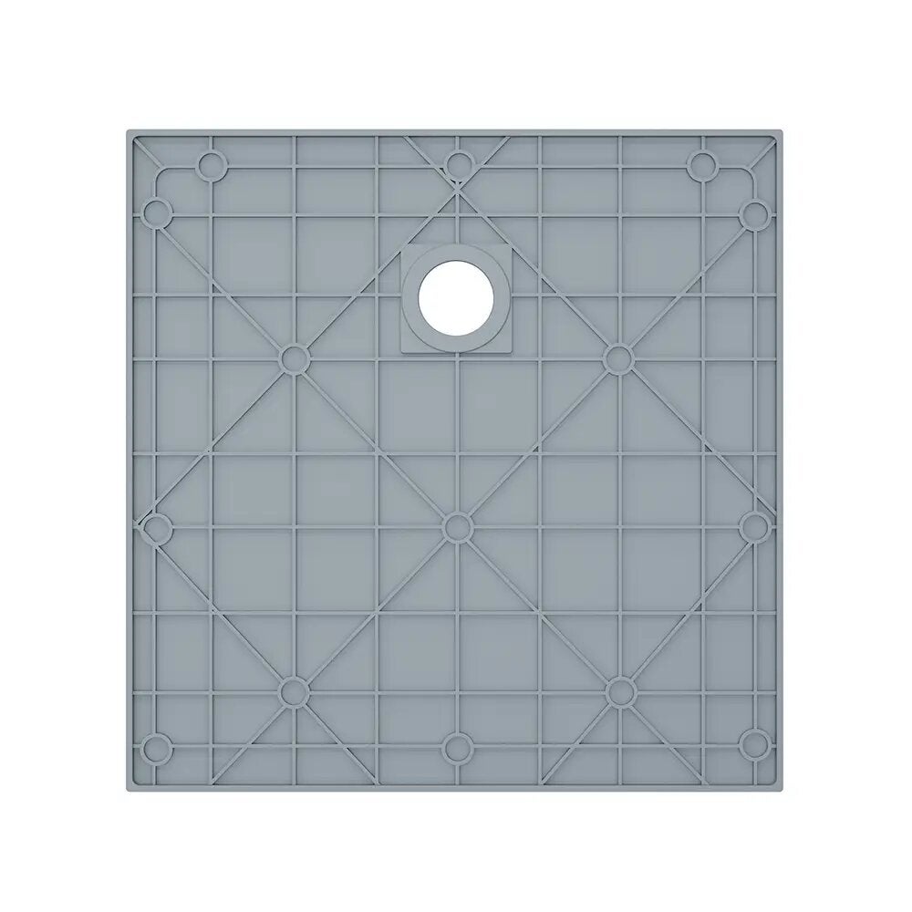 Receveur de douche 80 x 80 cm, couleur gris effet pierre | Samos - 9