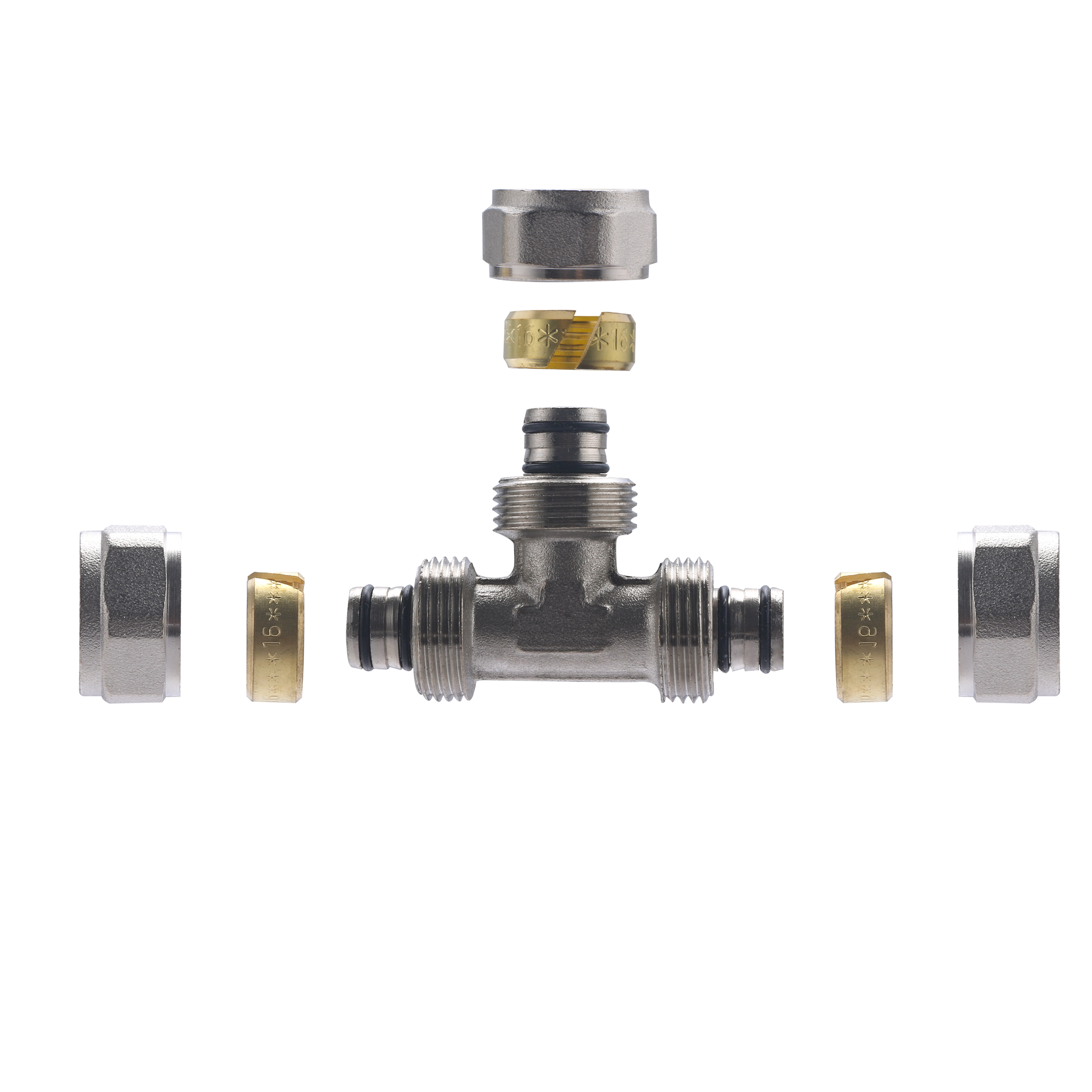 Raccord Multicouche à Compression (à Visser) Té Egal Ø16 NOYON & THIEBAULT - 5