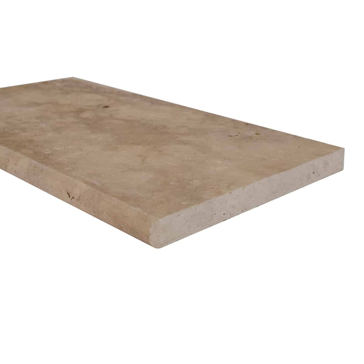 Marche en travertin pierre naturelle premier choix Mix Premium 61x33cm Ep. 3cm – bord arrondi. (Vendu à la pièce) - 2