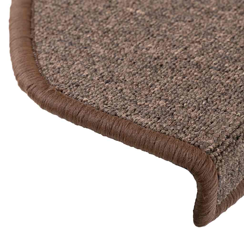 Tapis d'escalier 20 pcs | Paillasson d'escalier | Tapis de marche marron café 65x24x4 cm CFW529436 - 6