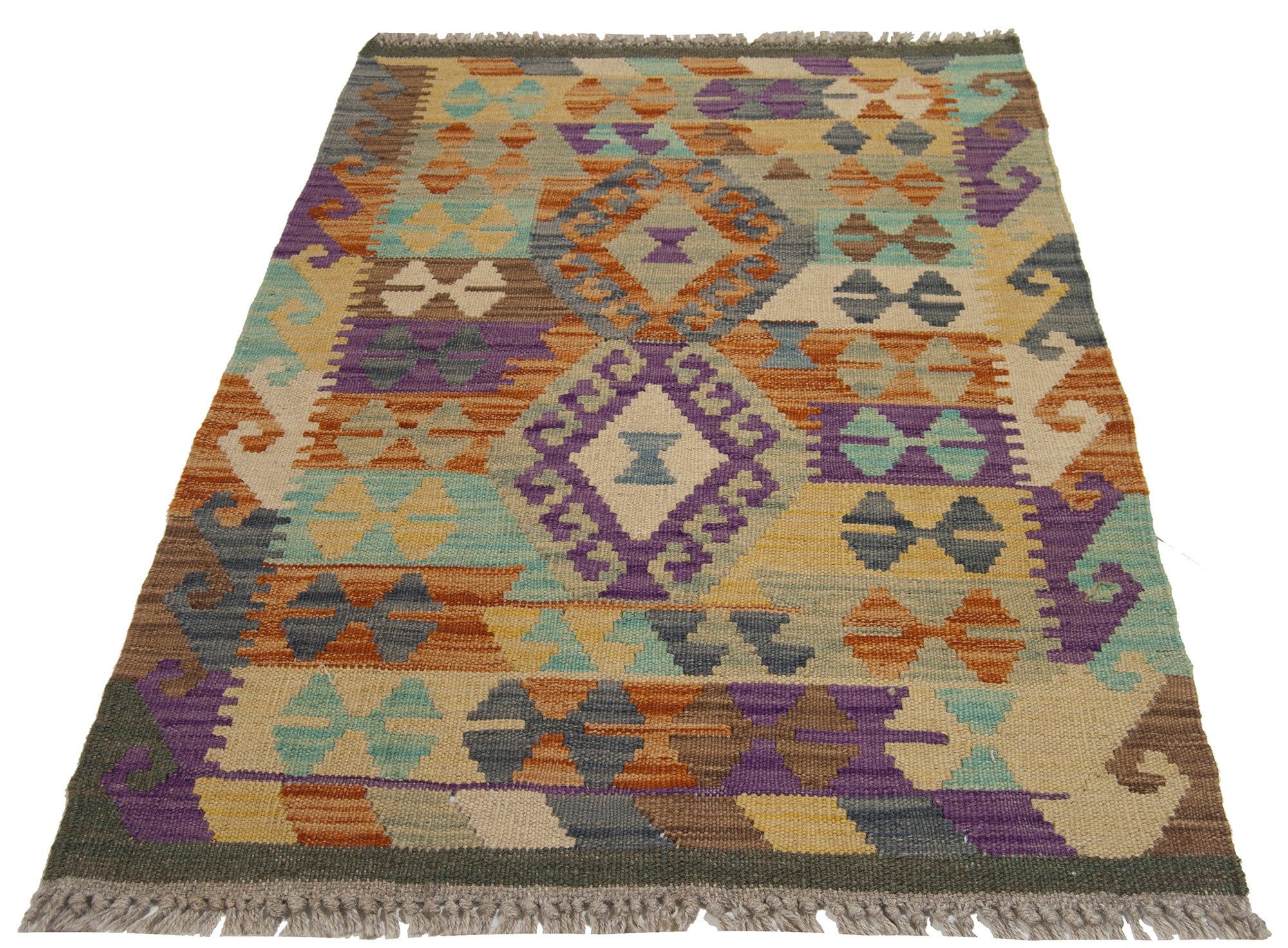 88x65 cm Oryginalny, ręcznie robiony kilim Klasyczny styl - Łatwy do czyszczenia