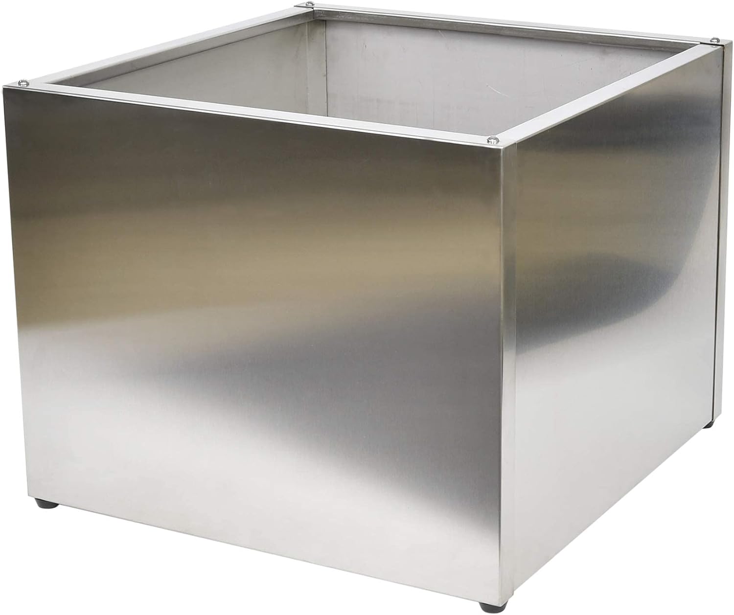 Köhko® Designerska donica ze stali nierdzewnej QUADER 60x60x50 cm