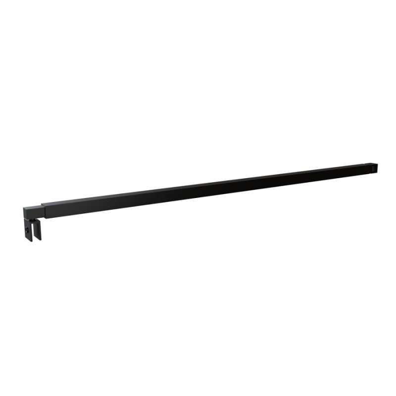 Paroi de douche industrielle noire ATELIA 100 cm - 6
