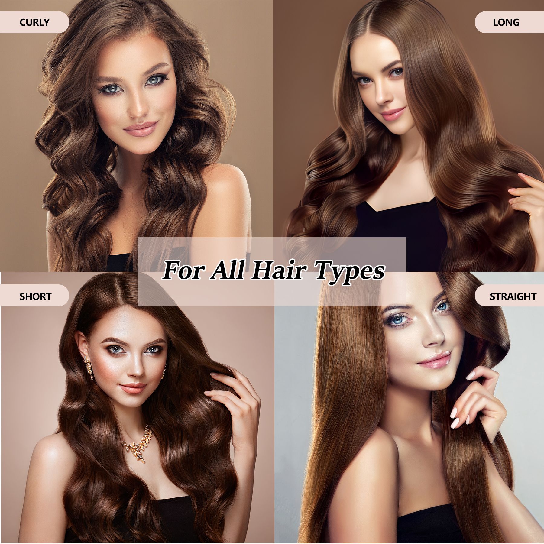 4 Pz Impugnature Per Capelli Laterali In Plastica Lunghi Grandi - Foto 13