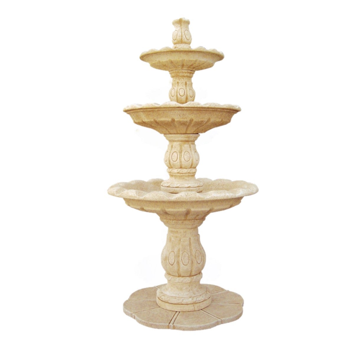 Fontaine de Jardin ERIDAW 117x222cm. Betón Pierre. Couleur Ocre - 2