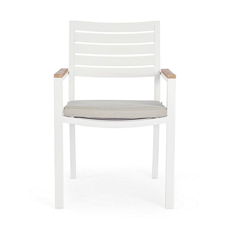 Fauteuil de jardin BELMAR - Blanc - 5