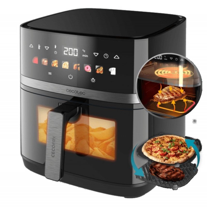 Frytkownica beztłuszczowa Cecotec Cecofry&amp;Grill Duoheat 8000 8L 2200W