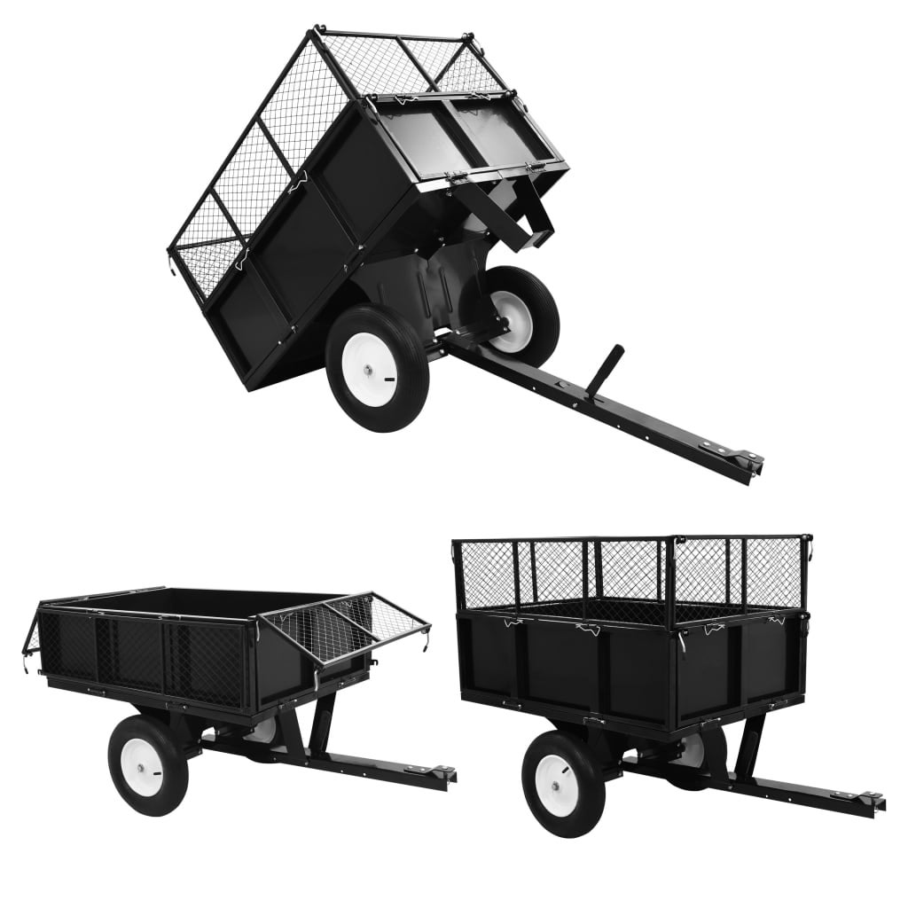 Remorque basculante pour tondeuse de pelouse Charge de 300 kg CFW29074 - 7