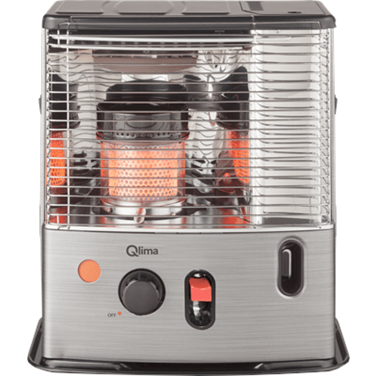 Stufa a Combustibile Liquido 2,7 kW con Accensione Spark Nero Qlima R7227STC-2 - 3