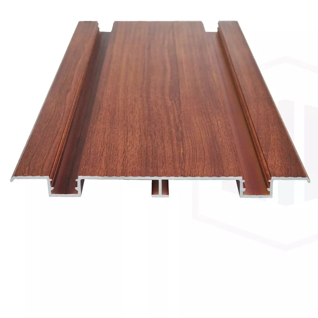Lame de terrasse aluminium EVORALU DECK 200x4000 mm couleur Bois Teck