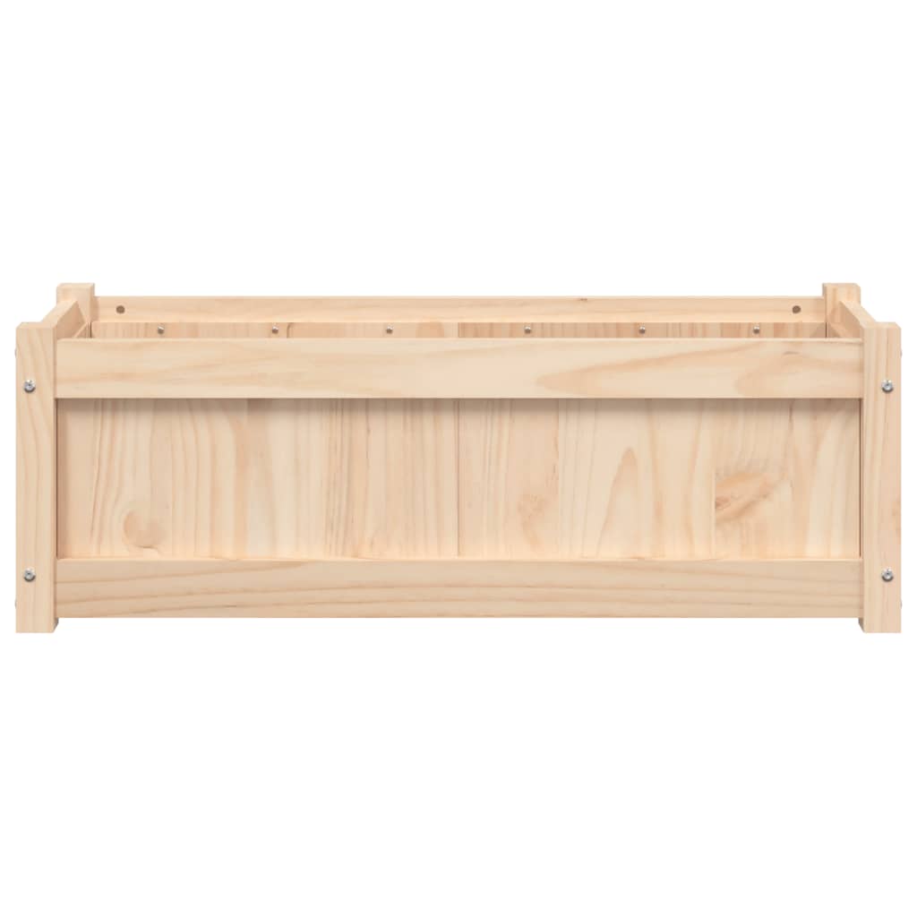 Lot de 2 Jardinières - Bac à Fleurs - Pot De Fleurs bois de pin massif n2219l - 6